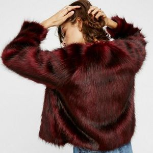 Free People Faux Fur Coat